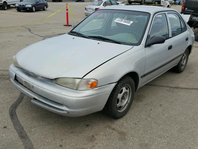 1Y1SK528XYZ434321 - 2000 CHEVROLET GEO PRIZM 银色 照片 2