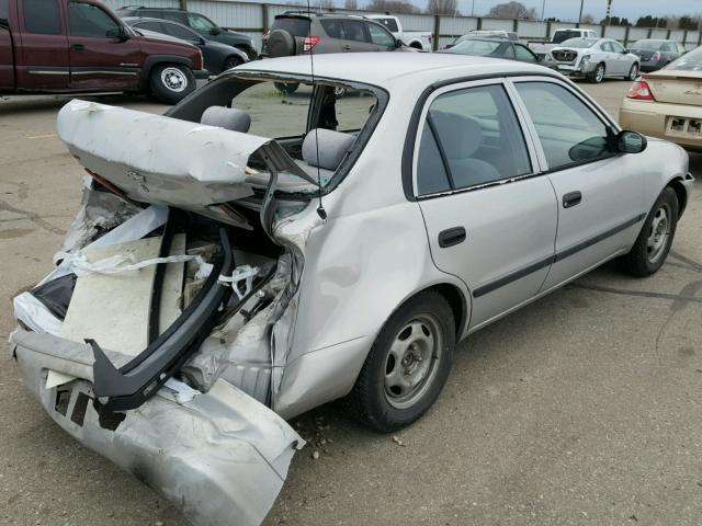 1Y1SK528XYZ434321 - 2000 CHEVROLET GEO PRIZM SILVER photo 4