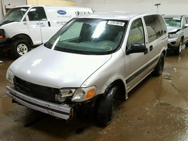 1GNDU03E83D267906 - 2003 CHEVROLET VENTURE SILVER photo 2