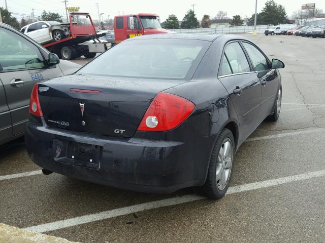 1G2ZH558964286609 - 2006 PONTIAC G6 GT BLACK photo 4