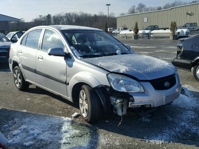 KNADE123476274516 - 2007 KIA RIO BASE SILVER photo 1