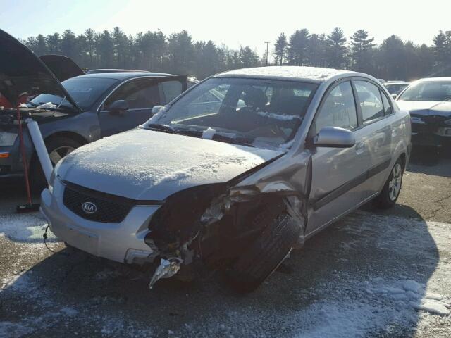 KNADE123476274516 - 2007 KIA RIO BASE SILVER photo 2