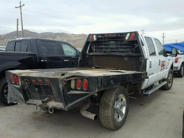 1FTWW31P07EA64347 - 2007 FORD F350 SRW S WHITE photo 4