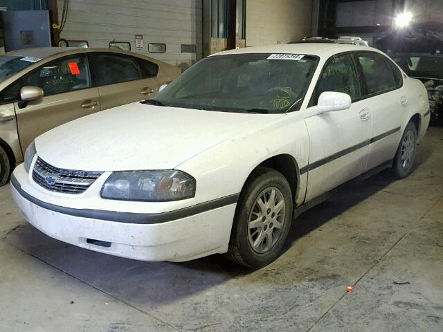 2G1WF52E649330552 - 2004 CHEVROLET IMPALA WHITE photo 2