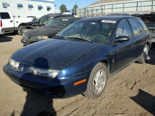 1G8ZK8275XZ292707 - 1999 SATURN SW2 BLUE photo 2