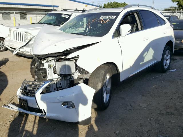 JTJZK1BA9D2008585 - 2013 LEXUS RX 350 WHITE photo 2