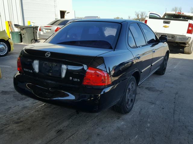 3N1CB51D64L475508 - 2004 NISSAN SENTRA 1.8 BLACK photo 4