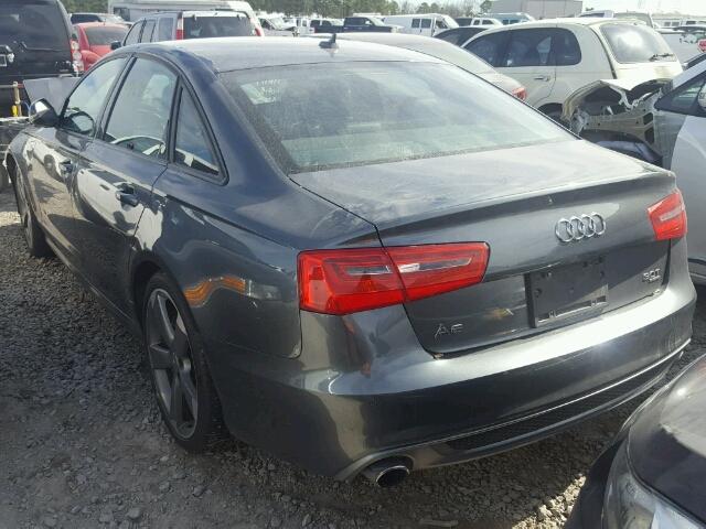 WAUHGAFC0EN053309 - 2014 AUDI A6 PRESTIG GRAY photo 3