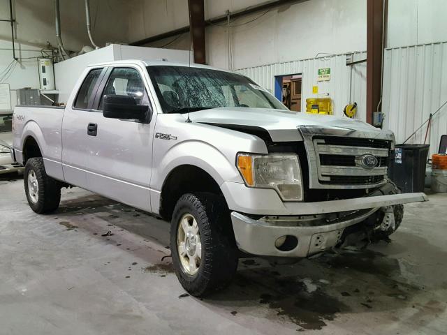 1FTFX1EF0EFB35279 - 2014 FORD F150 SUPER SILVER photo 1