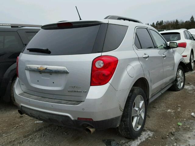 2GNFLGE39E6110354 - 2014 CHEVROLET EQUINOX LT SILVER photo 4