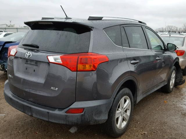 2T3WFREV1DW026044 - 2013 TOYOTA RAV4 XLE GRAY photo 4