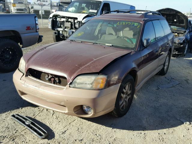 4S3BH6754Y7603686 - 2000 SUBARU LEGACY OUT MAROON photo 2