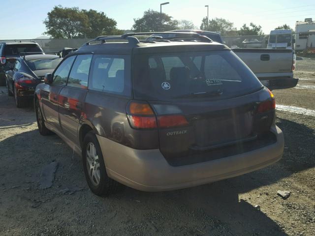 4S3BH6754Y7603686 - 2000 SUBARU LEGACY OUT MAROON photo 3