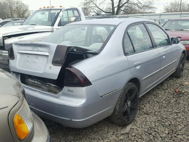 2HGES16142H589737 - 2002 HONDA CIVIC DX SILVER photo 4