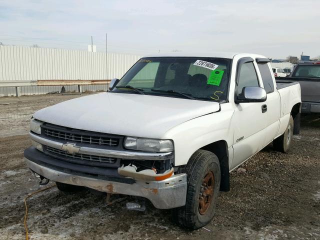 2GCEK19TXY1328996 - 2000 CHEVROLET SILVERADO WHITE photo 2