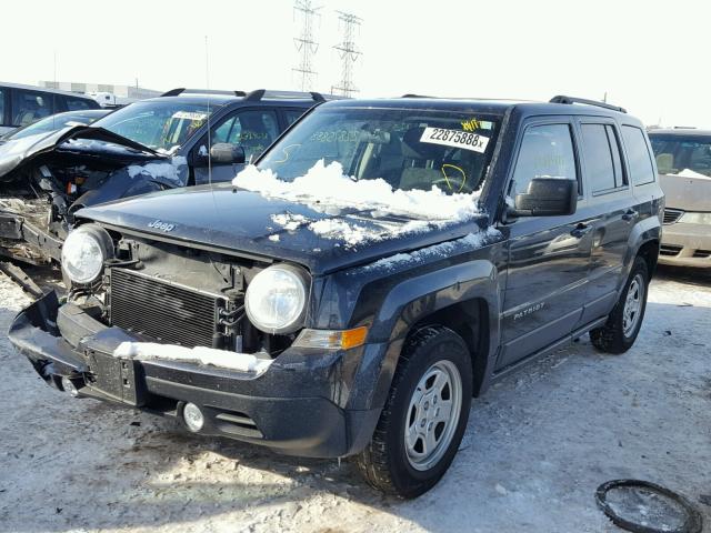 1C4NJPBA6ED574944 - 2014 JEEP PATRIOT SP BLACK photo 2