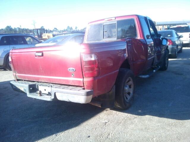 1FTYR44V33PA25864 - 2003 FORD RANGER SUP RED photo 4