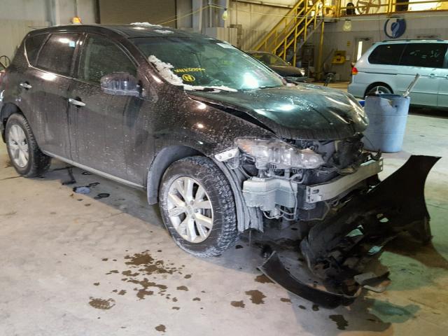 JN8AZ1MU5CW102896 - 2012 NISSAN MURANO S BLACK photo 1