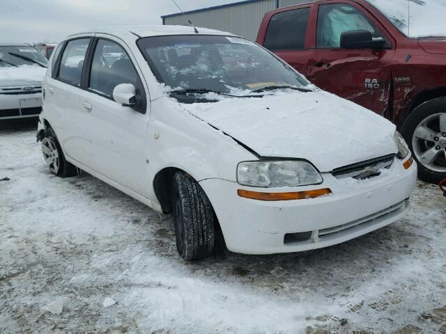 KL1TD66637B764897 - 2007 CHEVROLET AVEO BASE WHITE photo 1