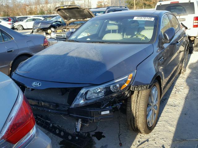 5XXGN4A70FG438656 - 2015 KIA OPTIMA EX BLUE photo 2