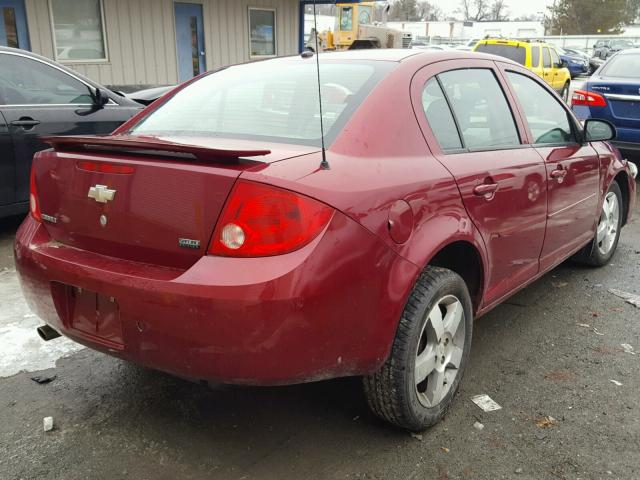 1G1AL58F187301504 - 2008 CHEVROLET COBALT LT RED photo 4