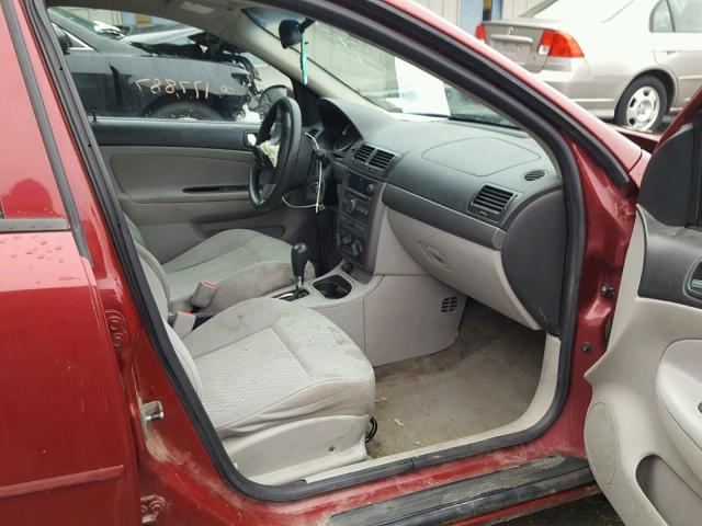 1G1AL58F187301504 - 2008 CHEVROLET COBALT LT RED photo 5