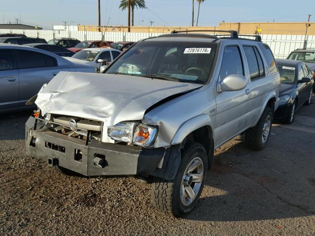 JN8DR09Y54W917278 - 2004 NISSAN PATHFINDER SILVER photo 2