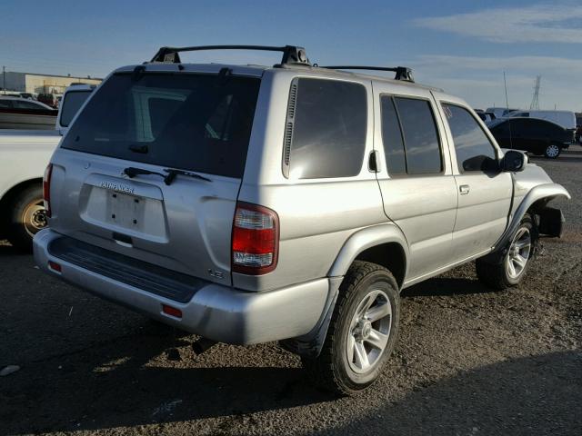 JN8DR09Y54W917278 - 2004 NISSAN PATHFINDER SILVER photo 4