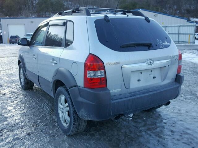 KM8JN72D88U893355 - 2008 HYUNDAI TUCSON SE SILVER photo 3