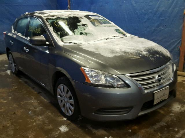 3N1AB7AP9FL665240 - 2015 NISSAN SENTRA S GRAY photo 1