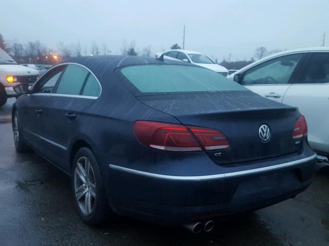 WVWBP7AN3DE502758 - 2013 VOLKSWAGEN CC SPORT BLUE photo 3