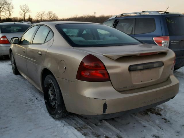 2G2WP522351312105 - 2005 PONTIAC GRAND PRIX GOLD photo 3