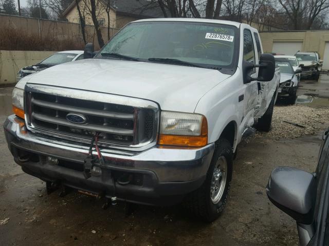 1FTNX21F41EC37465 - 2001 FORD F250 SUPER WHITE photo 2