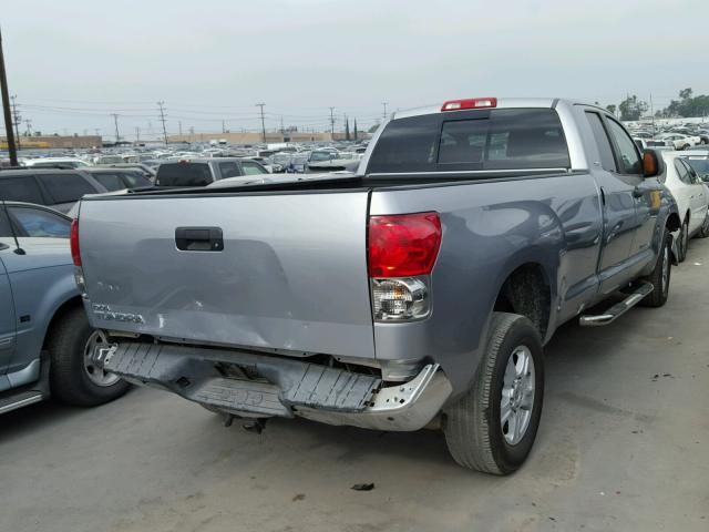 5TFSV54197X002826 - 2007 TOYOTA TUNDRA DOU SILVER photo 4