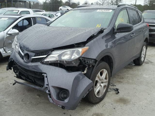 JTMZFREV4EJ003192 - 2014 TOYOTA RAV4 LE GRAY photo 2