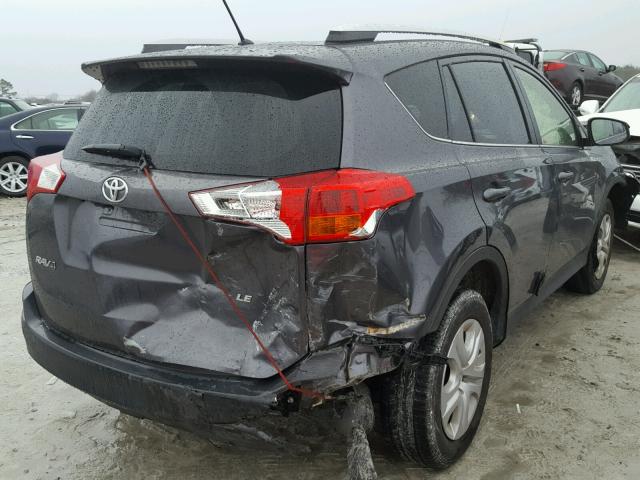 JTMZFREV4EJ003192 - 2014 TOYOTA RAV4 LE GRAY photo 4