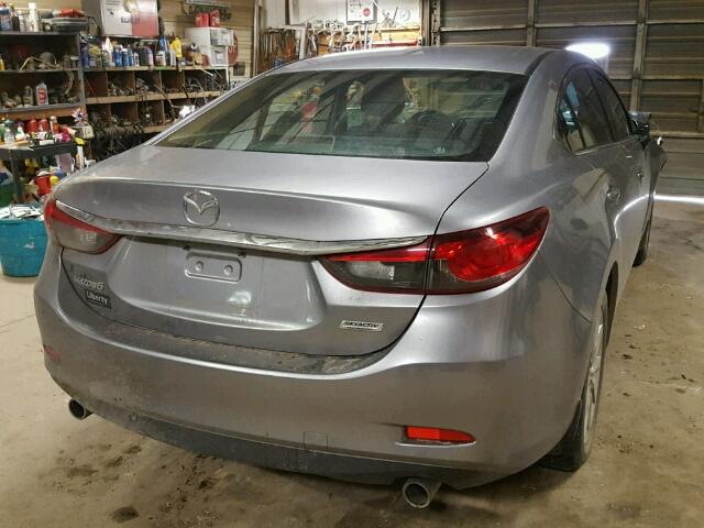 JM1GJ1U65E1144418 - 2014 MAZDA 6 SPORT SILVER photo 4