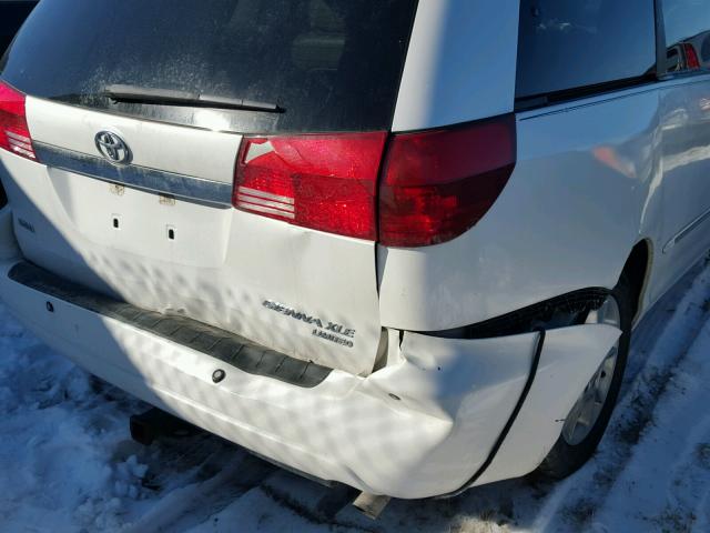 5TDZA22C15S274867 - 2005 TOYOTA SIENNA XLE WHITE photo 9