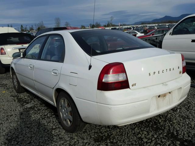 KNAFB161415032106 - 2001 KIA SPECTRA GS WHITE photo 3