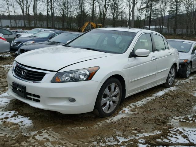 1HGCP36889A010534 - 2009 HONDA ACCORD EXL WHITE photo 2