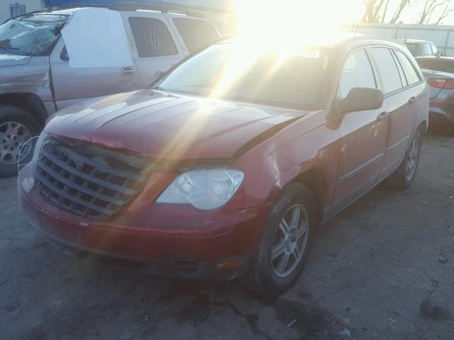 2A8GM48L37R116407 - 2007 CHRYSLER PACIFICA BURGUNDY photo 2