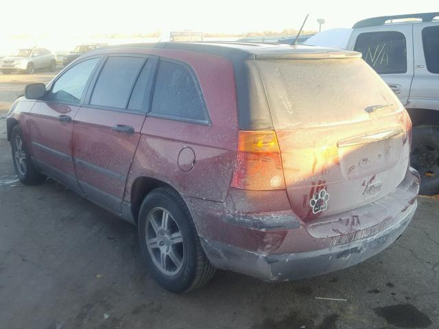 2A8GM48L37R116407 - 2007 CHRYSLER PACIFICA BURGUNDY photo 3