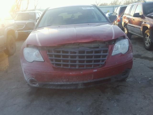 2A8GM48L37R116407 - 2007 CHRYSLER PACIFICA BURGUNDY photo 9