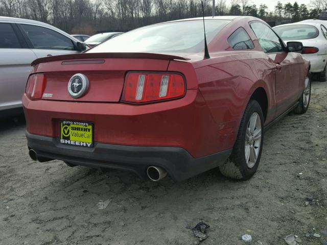 1ZVBP8AN2A5131106 - 2010 FORD MUSTANG RED photo 4