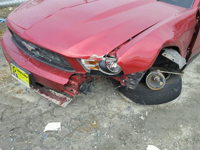 1ZVBP8AN2A5131106 - 2010 FORD MUSTANG RED photo 9