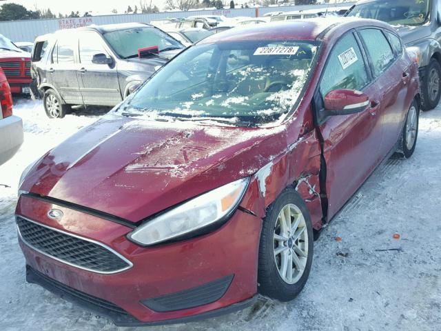 1FADP3K26FL216753 - 2015 FORD FOCUS SE RED photo 2