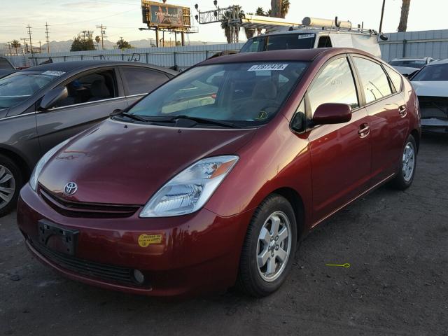 JTDKB20U257032089 - 2005 TOYOTA PRIUS RED photo 2