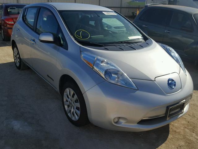 1N4AZ0CP0DC400198 - 2013 NISSAN LEAF S SILVER photo 1