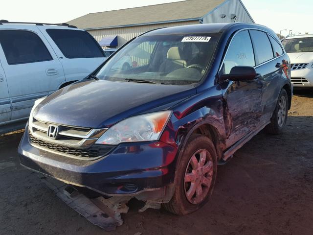 5J6RE4H49BL069532 - 2011 HONDA CR-V SE BLUE photo 2