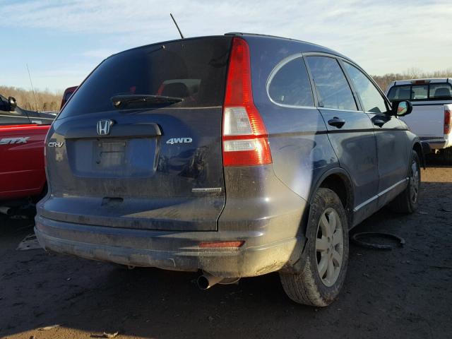 5J6RE4H49BL069532 - 2011 HONDA CR-V SE BLUE photo 4